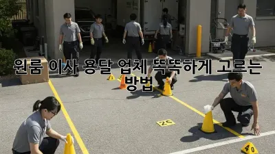 원룸 이사? 용달 업체 똑똑하게 고르는 방법!